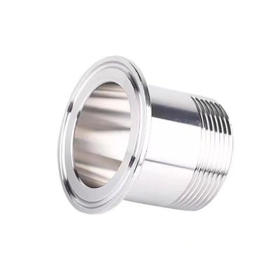 은 1/2" 3/4" BSP 남성 NPT 스레드 페러울 타입 트리 클램프 파이프