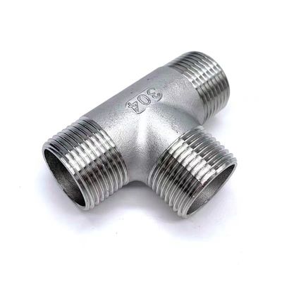 3 차원 스테인레스 스틸 1/2 "NPT 남성 스레드 T 파이프 튜브 펌프 펌프 펌프 펌프