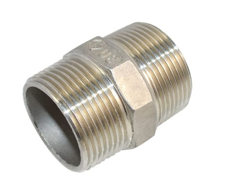 1-1/4 "x 1-1/4" NPT 남성 스레드 헥스  Nipple 스테인리스 스틸 304 빠른 결합 파이프 부착