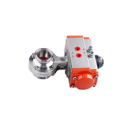 맞춤형 D681-X 스테인리스 스틸 301/304/316 Pneumatic Butterfly Valve