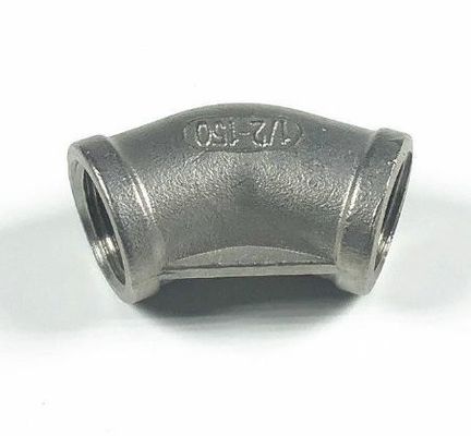 맞춤형 OEM 지원 201 304 스테인리스 스틸 45도 팔꿈치 여성 파이프 부착