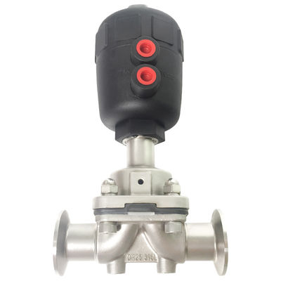수처리를 위한 Pneumatic Sanitary Stainless Steel 316L 대막 밸브 DN15-DN57