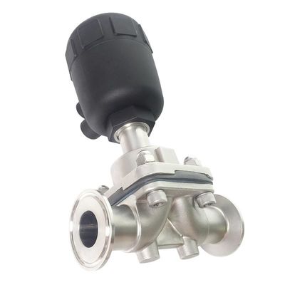 수처리를 위한 Pneumatic Sanitary Stainless Steel 316L 대막 밸브 DN15-DN57