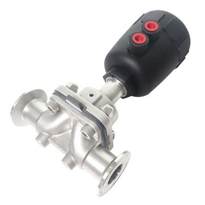 수처리를 위한 Pneumatic Sanitary Stainless Steel 316L 대막 밸브 DN15-DN57