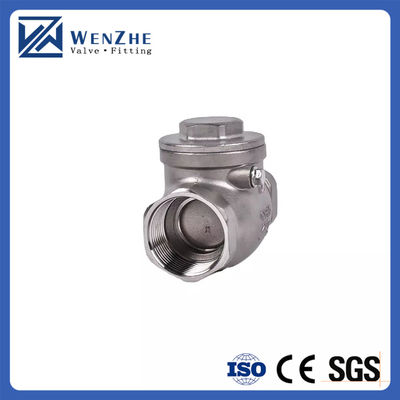 여성 스레드 1/2 인치 스윙 체크 밸브 WOG 200 PSI 스테인리스 스틸 SS304 CF8M NPT
