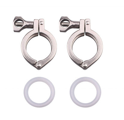 식품 등급 스테인리스 스틸 싱글 핀 클램프 위생용 최고 압력 10bar 145PSI