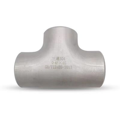 1"-4" DN25-DN100 조형 스테인리스 스틸 304 316 원형 티 웰딩 SCH40S ASTM B423 825 ASTM B16.9
