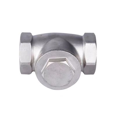 WZ SS 304 316 CF8 CF8M 실린더형 반전 없는 스윙 체크 밸브 200WOG 1/2"-4"