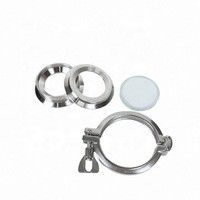 ISO 9001 인증 위생 304 316L 스테인리스 스틸 클램프 연결 끝 시력 유리