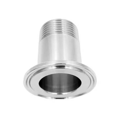 은 1/2" 3/4" BSP 남성 NPT 스레드 페러울 타입 트리 클램프 파이프