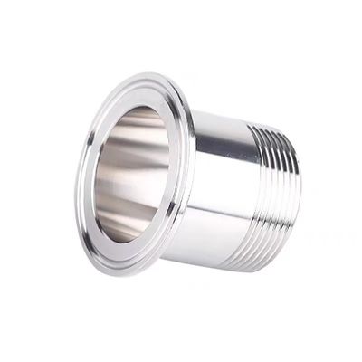 은 1/2" 3/4" BSP 남성 NPT 스레드 페러울 타입 트리 클램프 파이프