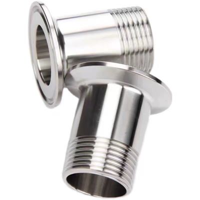 은 1/2" 3/4" BSP 남성 NPT 스레드 페러울 타입 트리 클램프 파이프