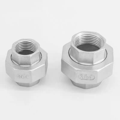 헥사곤 헤드 스테인리스 스틸 이중 내부 스레드 결합 커넥터 NPT BSP 1/4''-4.0