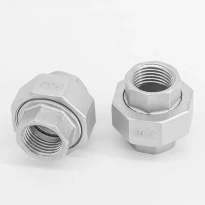 헥사곤 헤드 스테인리스 스틸 이중 내부 스레드 결합 커넥터 NPT BSP 1/4''-4.0