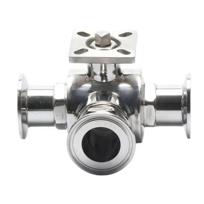 OEM 지원 SS304 1/4''-4.0'' 홈브루 3 클램프 볼 밸브 스테인레스 스틸 위생 밸브