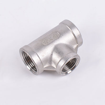 1/2" 티 여성 NPT T 모양 3 Way Cast 파이프 픽팅 OEM 지원 스테인리스 스틸 304