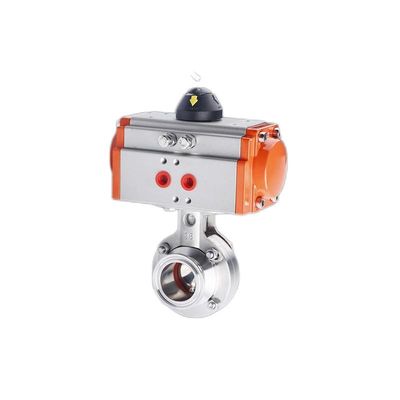 맞춤형 D681-X 스테인리스 스틸 301/304/316 Pneumatic Butterfly Valve