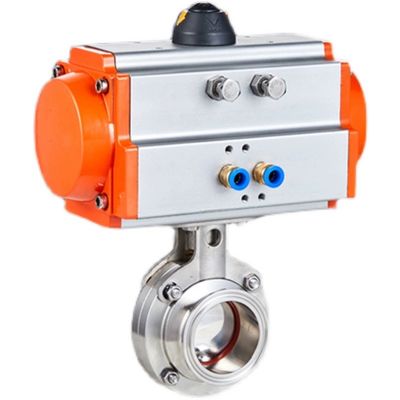 맞춤형 D681-X 스테인리스 스틸 301/304/316 Pneumatic Butterfly Valve