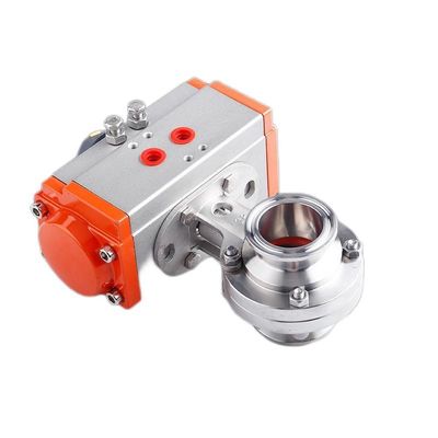 맞춤형 D681-X 스테인리스 스틸 301/304/316 Pneumatic Butterfly Valve