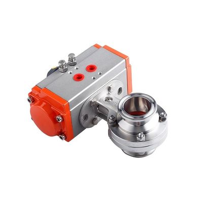 맞춤형 D681-X 스테인리스 스틸 301/304/316 Pneumatic Butterfly Valve