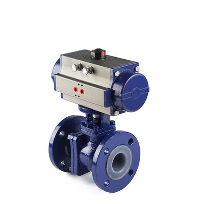 표준 Pneumatic WCB 탄소 스틸 dn50 pn16 맞춤형 지원을위한 플랑지 공 밸브