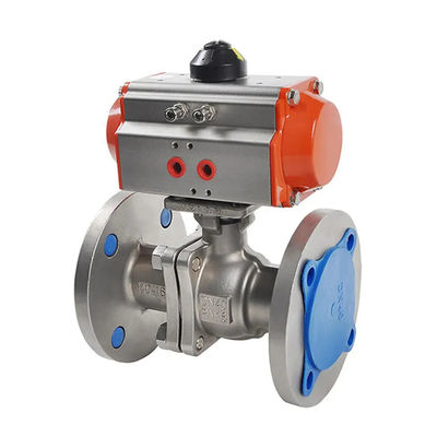 표준 Pneumatic WCB 탄소 스틸 dn50 pn16 맞춤형 지원을위한 플랑지 공 밸브