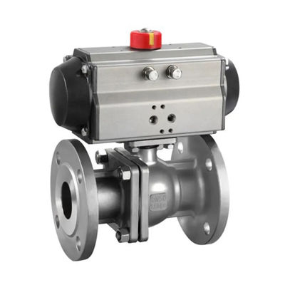 표준 Pneumatic WCB 탄소 스틸 dn50 pn16 맞춤형 지원을위한 플랑지 공 밸브
