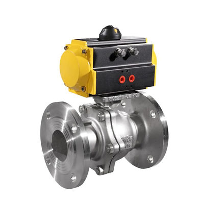 표준 Pneumatic WCB 탄소 스틸 dn50 pn16 맞춤형 지원을위한 플랑지 공 밸브