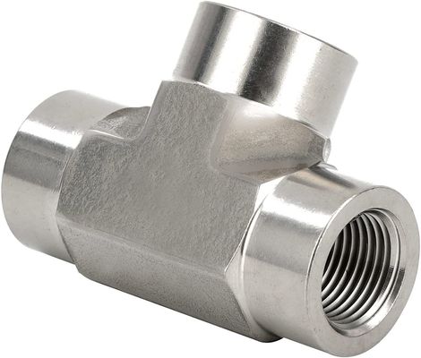 스테인리스 스틸 301 T-Fitting 3 Way Connector 1/8" NPT 여성 x 1/8" NPT 여성 x 1/8" NPT 여성