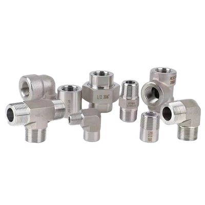 스테인리스 스틸 301 T-Fitting 3 Way Connector 1/8" NPT 여성 x 1/8" NPT 여성 x 1/8" NPT 여성