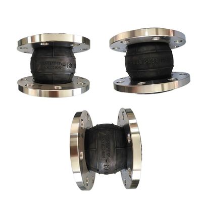 DN25-DN300 PN16 스테인리스 스틸 304 플랜지 합동 파이프 고무 유연한 벨로 EPDM 확장 합동