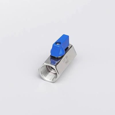 동일 미니 볼 밸브 1/8 "WZ 스테인리스 스틸 304 316 FF 1000PSI/PN63 나사 설명서