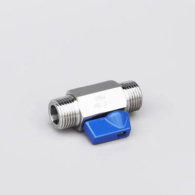 동일 미니 볼 밸브 1/8 "WZ 스테인리스 스틸 304 316 FF 1000PSI/PN63 나사 설명서
