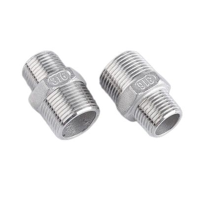 304/316L 스테인리스 스틸 BSP/NPT 남성 스레드0