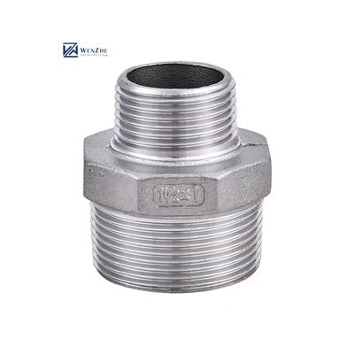 동일 304316 스테인리스 스틸 수압 남성 스레드 피팅 헥사곤 파이프 닛플 NPT BSPT