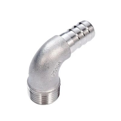 스테인리스 스틸 304 316 90도 남성 팔꿈치 튜브 바브 1/4''-4.0' BSP 남성 x 16mm