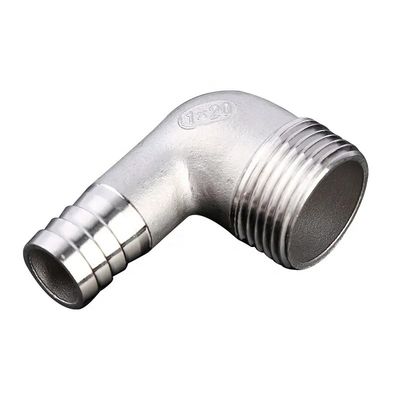 스테인리스 스틸 304 316 90도 남성 팔꿈치 튜브 바브 1/4''-4.0' BSP 남성 x 16mm