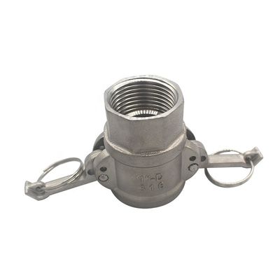 맞춤형 SS 304 316 D 타입 캄록 빠른 연결기 물 가스 오일 NPT BSP 1/4 "-4