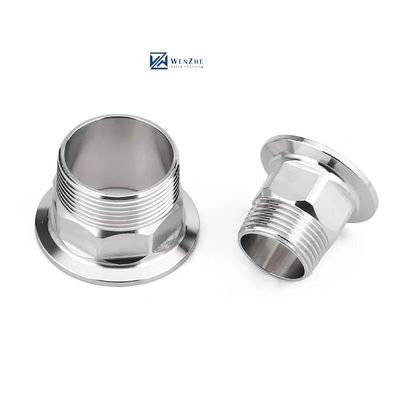 위생용 스테인리스 스틸 SS304/SS316L 트리 클램프 헥스  Nipple Thread Ferrule